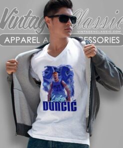 Luka Doncic Dallas Mavericks Basketball V Neck TShirt