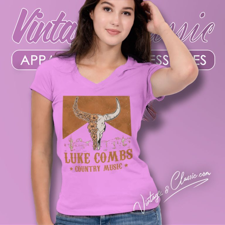 Luke Bryan Bullhead Shirt Tour 2023 Gift For Fan V Neck TShirt Luke Bryan Bullhead Shirt Tour 2023 Gift For Fan V Neck TShirt