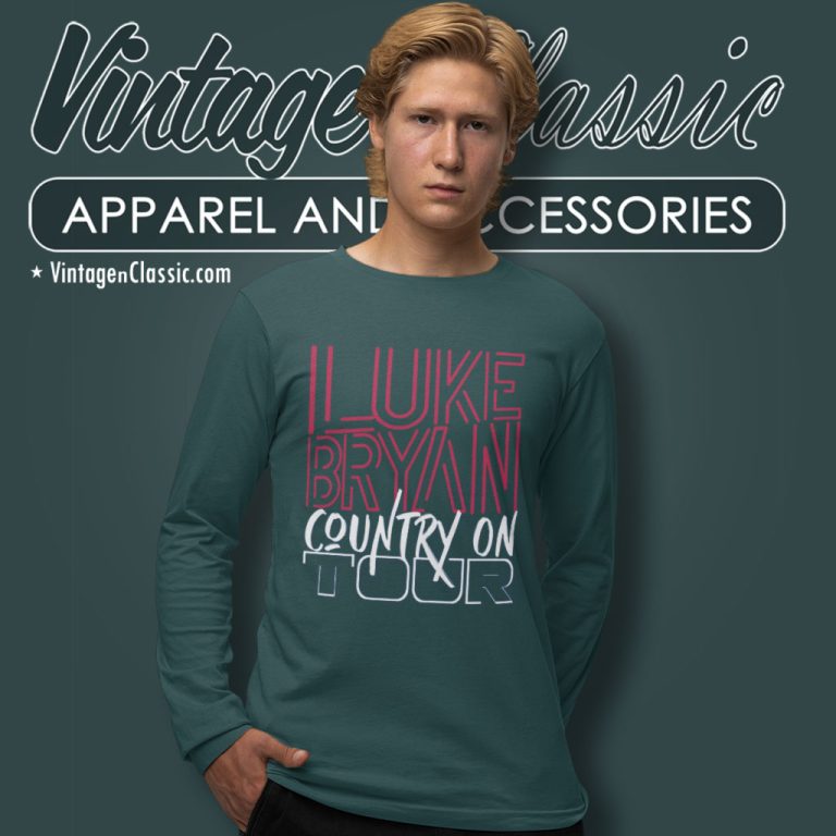 Luke Bryan Country On Tour 2023 Long Sleeve Tee Luke Bryan Country On Tour 2023 Long Sleeve Tee