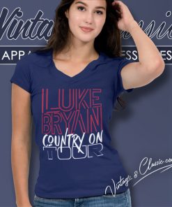 Luke Bryan Country On Tour 2023 V Neck TShirt