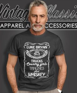 Luke Bryan Old 9 Brand Tanlines Whiskey T Shirt