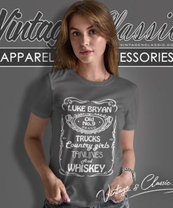 Luke Bryan Old 9 Brand Tanlines Whiskey Women T Shirt