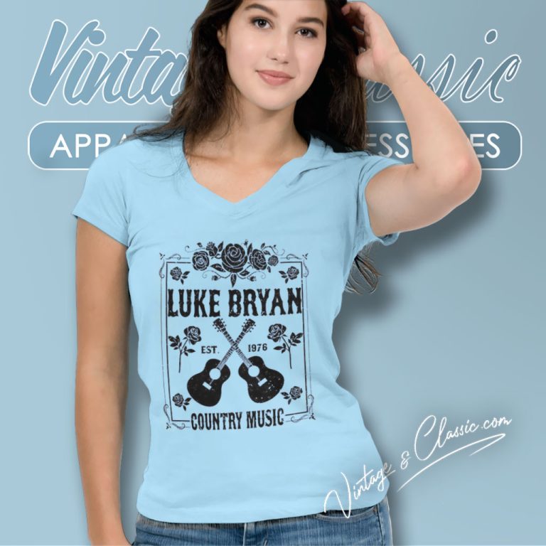 Luke Bryan Retro 90s Shirt Tour 2023 V Neck TShirt Luke Bryan Retro 90s Shirt Tour 2023 V Neck TShirt
