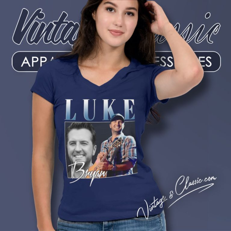 Luke Bryan Retro Style Gifts For Fans V Neck TShirt Luke Bryan Retro Style Gifts For Fans V Neck TShirt