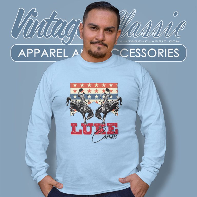 Luke Combs American Long Sleeve Tee Luke Combs American Long Sleeve Tee