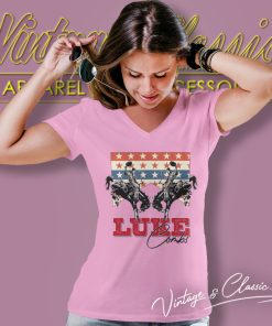 Luke Combs American V Neck TShirt