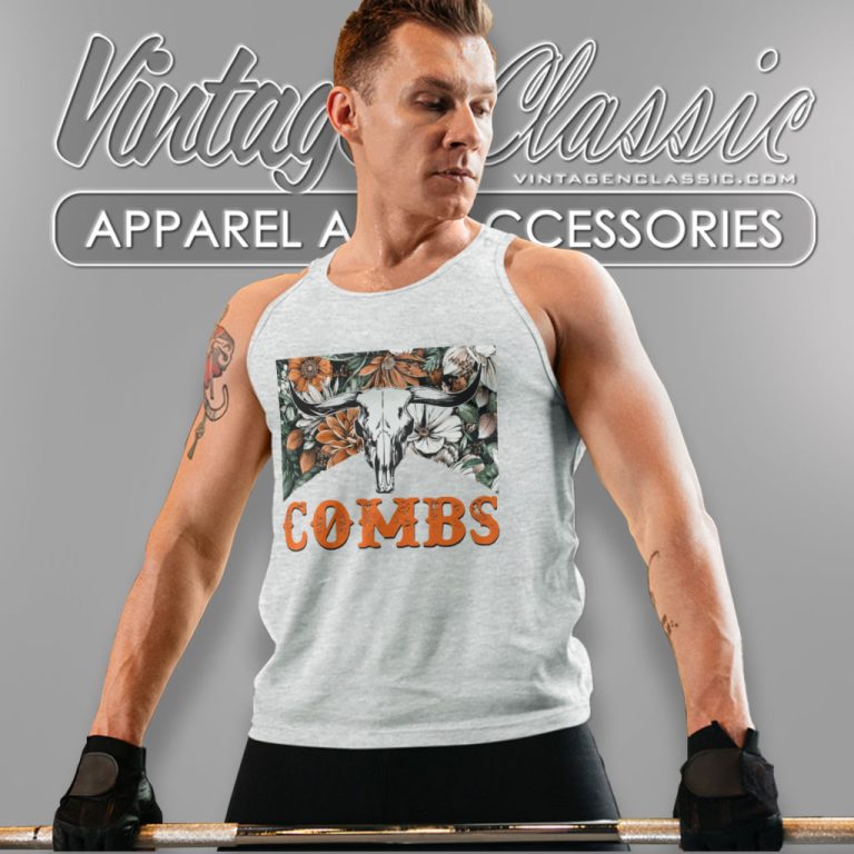 Luke Combs Bullhead Retro Style Tank Top Racerback 1 Luke Combs Bullhead Retro Style Tank Top Racerback 1