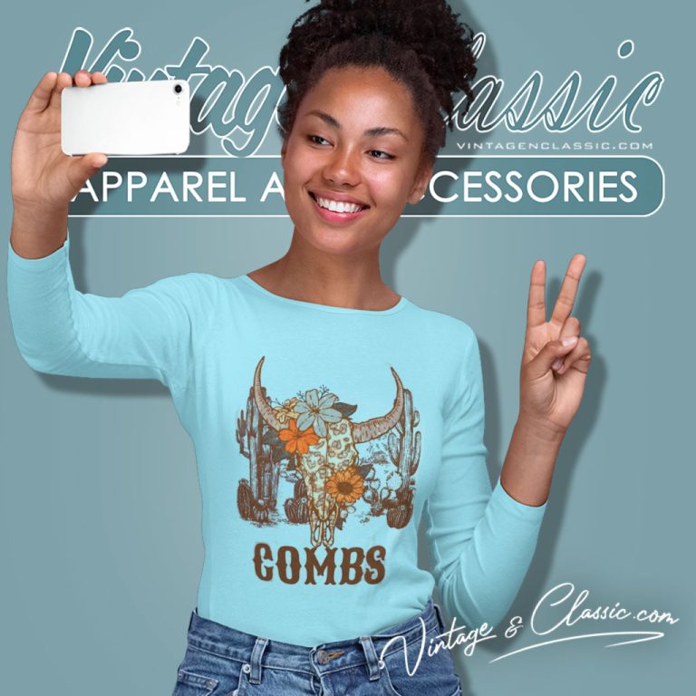 Luke Combs Bullhead Shirt Luke Combs Retro Style Long Sleeve Tee 1 Luke Combs Bullhead Shirt Luke Combs Retro Style Long Sleeve Tee 1