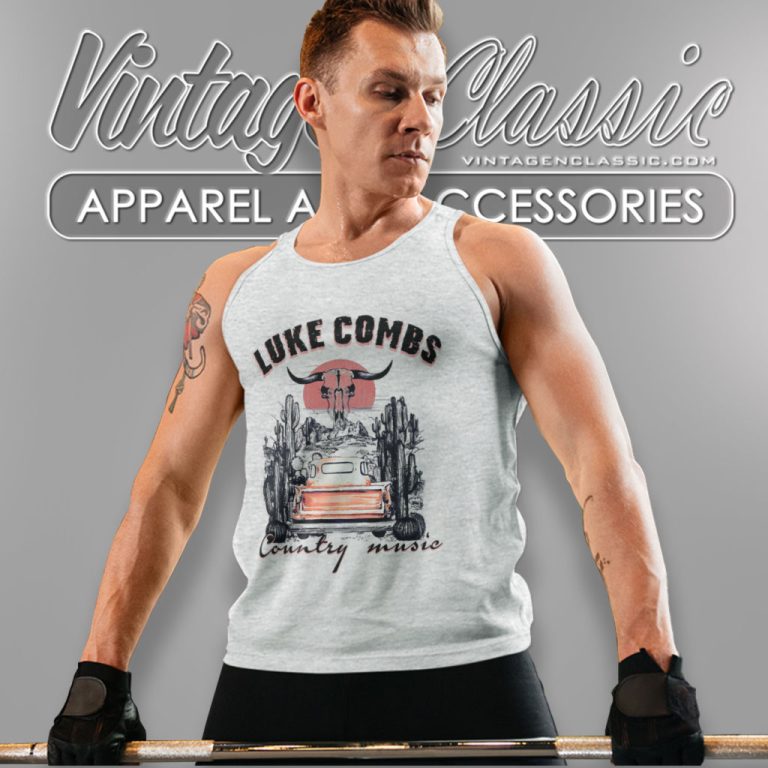 Luke Combs Bullhead Shirt Luke Combs World Tour Merch Cowboy Tank Top Racerback Luke Combs Bullhead Shirt Luke Combs World Tour Merch Cowboy Tank Top Racerback