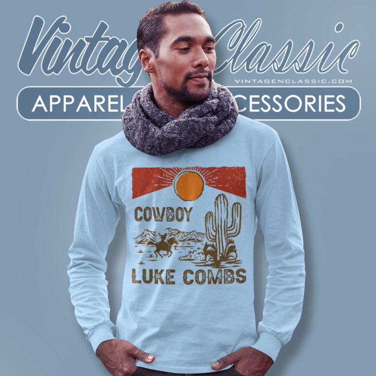 Luke Combs Cowboy Shirt Country Music Combs Long Sleeve Tee Luke Combs Cowboy Shirt Country Music Combs Long Sleeve Tee