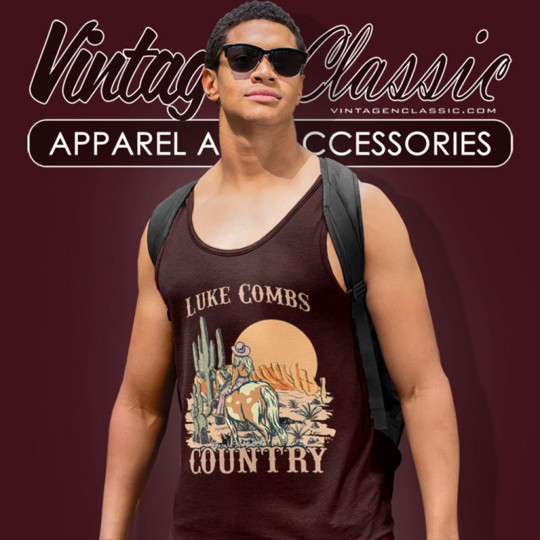 Luke Combs Cowgirl Shirt Vintage Luke Combs Country Tank Top Racerback Luke Combs Cowgirl Shirt Vintage Luke Combs Country Tank Top Racerback