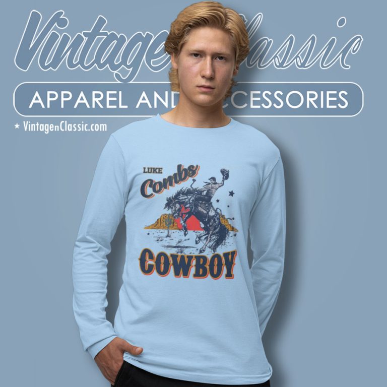 Luke Combs Shirt Cowboy Country Western Luke Combs Bullhead Long Sleeve Tee Luke Combs Shirt Cowboy Country Western Luke Combs Bullhead Long Sleeve Tee