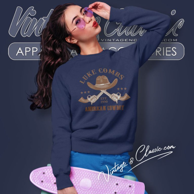 Luke Combs Shirt Est 1990 American Cowboy Sweatshirt Luke Combs Shirt Est 1990 American Cowboy Sweatshirt