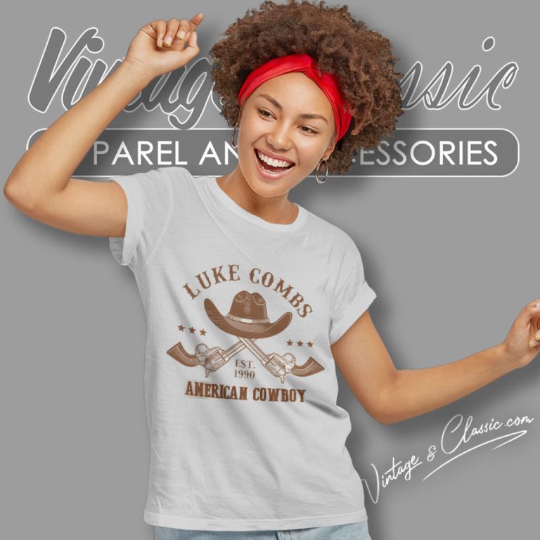 Luke Combs Shirt Est 1990 American Cowboy Women T Shirt Luke Combs Shirt Est 1990 American Cowboy Women T Shirt