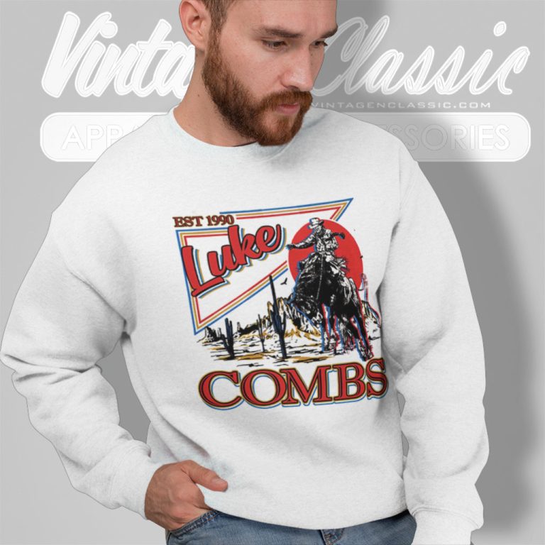 Luke Combs Shirt Est 1990 Cowboy Sweatshirt 2 Luke Combs Shirt Est 1990 Cowboy Sweatshirt 2