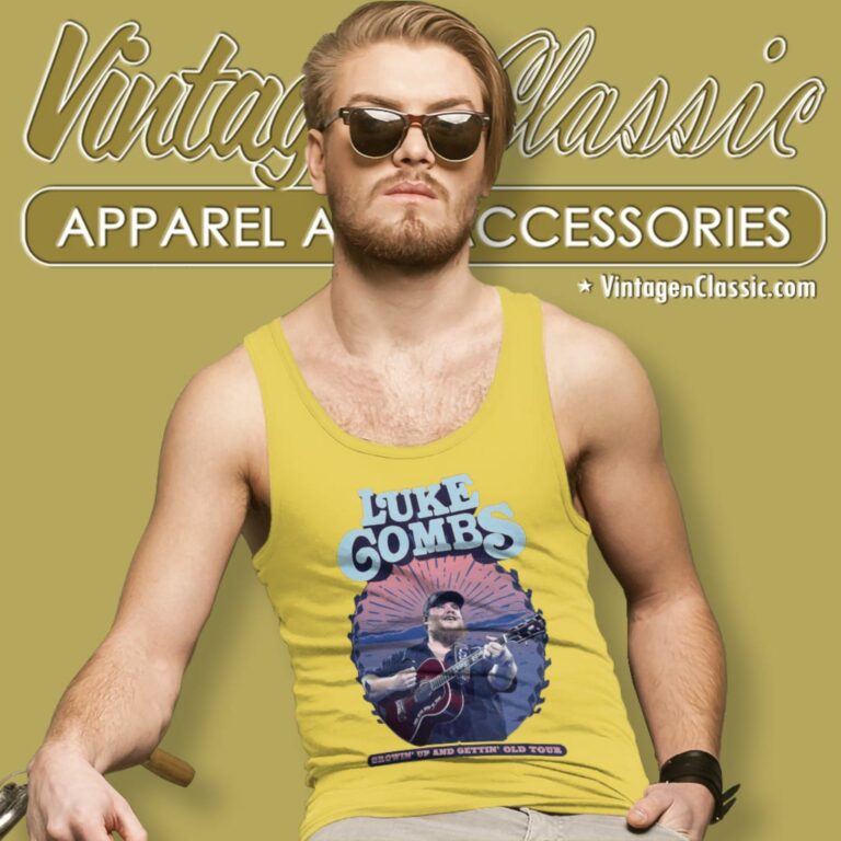 Luke Combs Shirt Growin Up And Gettin Old Tour 2024 Concert Tank Top Racerback Luke Combs Shirt Growin Up And Gettin Old Tour 2024 Concert Tank Top Racerback