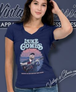 Luke Combs Shirt Growin Up And Gettin Old Tour 2024 Concert V Neck TShirt