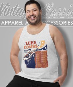 Luke Combs World Tour 2023 Tank Top Racerback 1