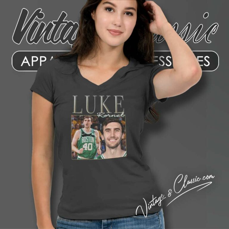 Luke Kornet Boston Celtics V Neck TShirt Luke Kornet Boston Celtics V Neck TShirt