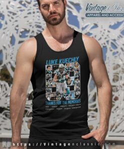 Luke Kuechly 59 Thanks For The Memories Tank Top Racerback