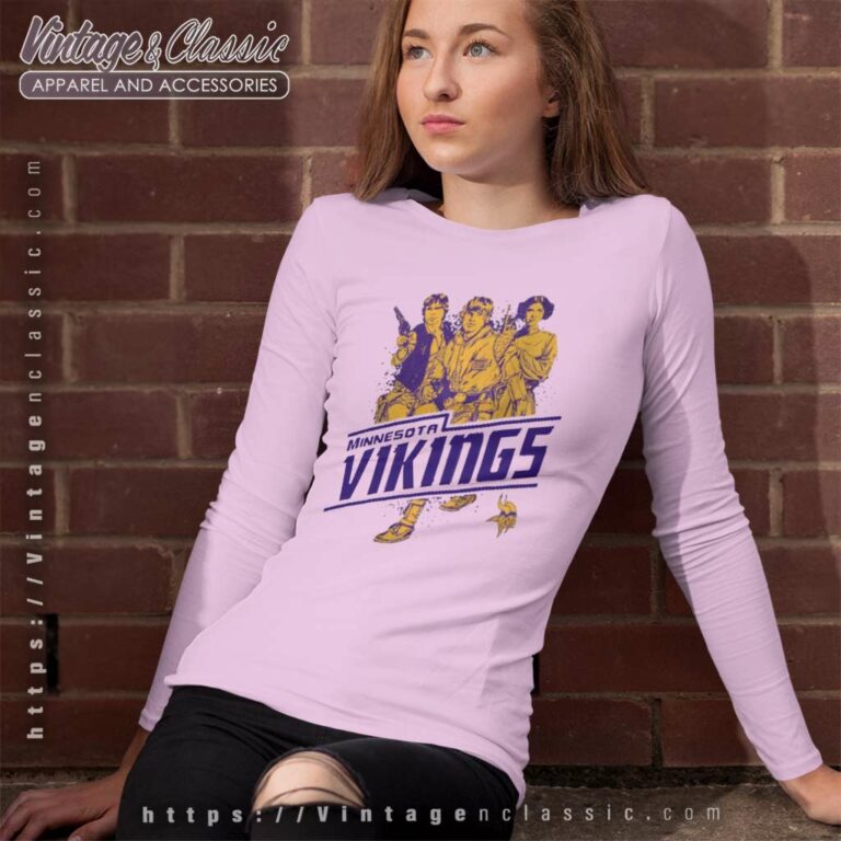 Luke Skywalker Minnesota Vikings Star Wars Rebels Long Sleeve Tee Luke Skywalker Minnesota Vikings Star Wars Rebels Long Sleeve Tee