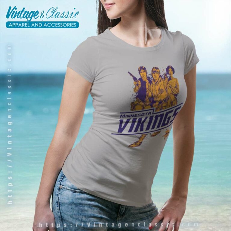 Luke Skywalker Minnesota Vikings Star Wars Rebels Women TShirt Luke Skywalker Minnesota Vikings Star Wars Rebels Women TShirt