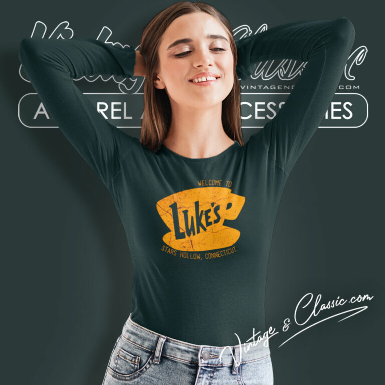 Lukes Diner Shirt Gilmore Girls Lukes Coffee Logo Long Sleeve Tee Lukes Diner Shirt Gilmore Girls Lukes Coffee Logo Long Sleeve Tee