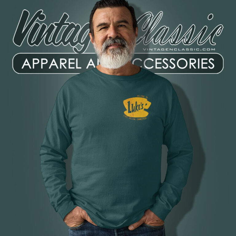 Lukes Diner Stars Hollow Shirt Chest Long Sleeve Tee Lukes Diner Stars Hollow Shirt Chest Long Sleeve Tee