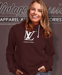 Lv Longlive Virgil Logo Hoodie