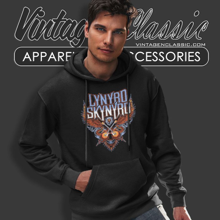 Lynyrd Skynyrd Crossed Guitars Hoodie Lynyrd Skynyrd Crossed Guitars Hoodie