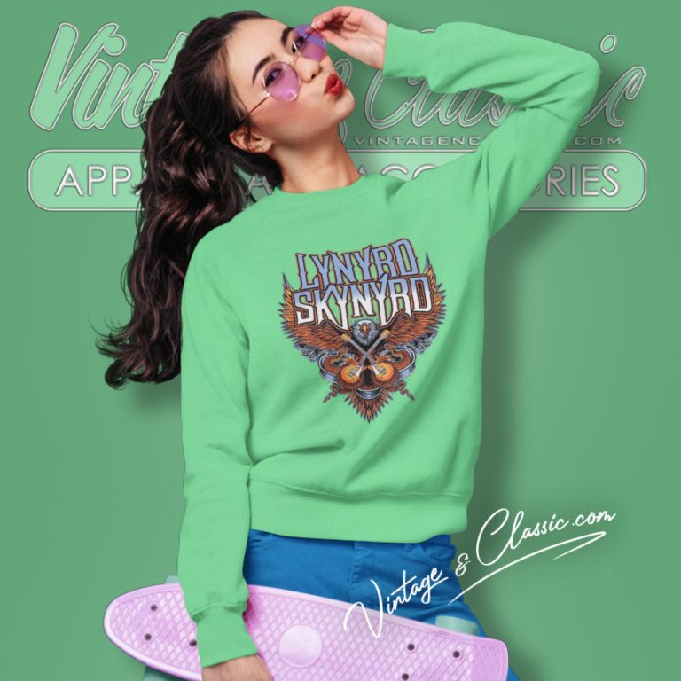 Lynyrd Skynyrd Crossed Guitars Sweatshirt Lynyrd Skynyrd Crossed Guitars Sweatshirt