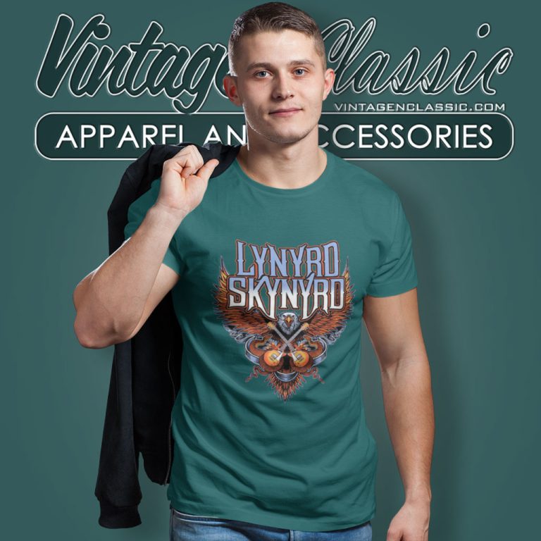 Lynyrd Skynyrd Crossed Guitars T Shirt Lynyrd Skynyrd Crossed Guitars T Shirt