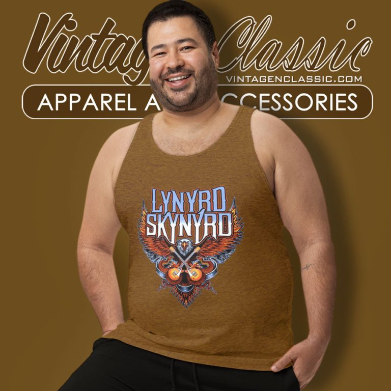 Lynyrd Skynyrd Crossed Guitars Tank Top Racerback Lynyrd Skynyrd Crossed Guitars Tank Top Racerback