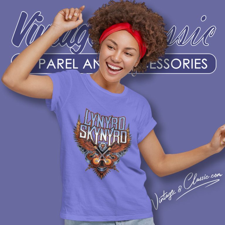 Lynyrd Skynyrd Crossed Guitars Women T Shirt Lynyrd Skynyrd Crossed Guitars Women T Shirt