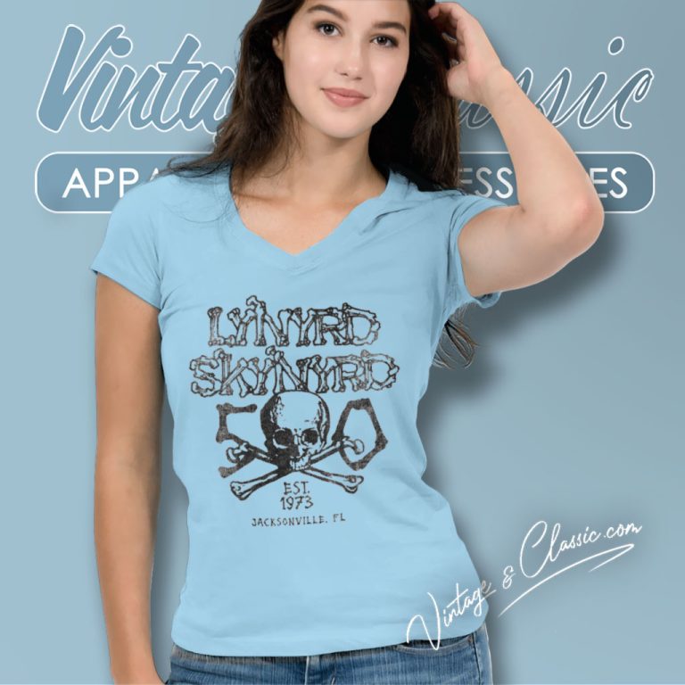 Lynyrd Skynyrd Est 1973 V Neck TShirt Lynyrd Skynyrd Est 1973 V Neck TShirt