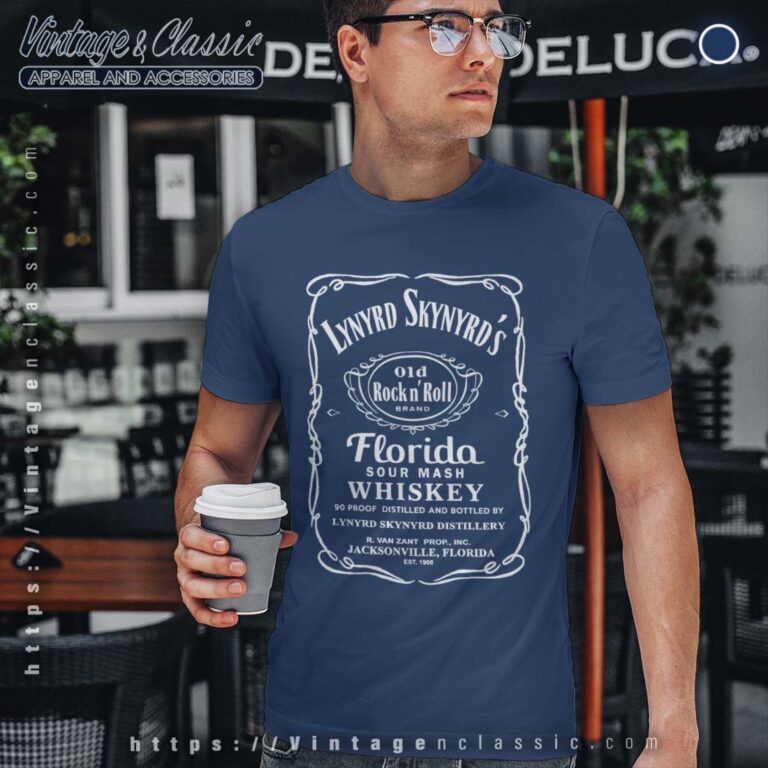 Lynyrd Skynyrd Florida Whiskey Navy T Shirt Lynyrd Skynyrd Florida Whiskey Navy T Shirt