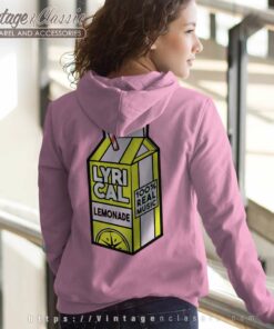 Lyrical Lemonade Pink Logo Women Hoodie Back Side