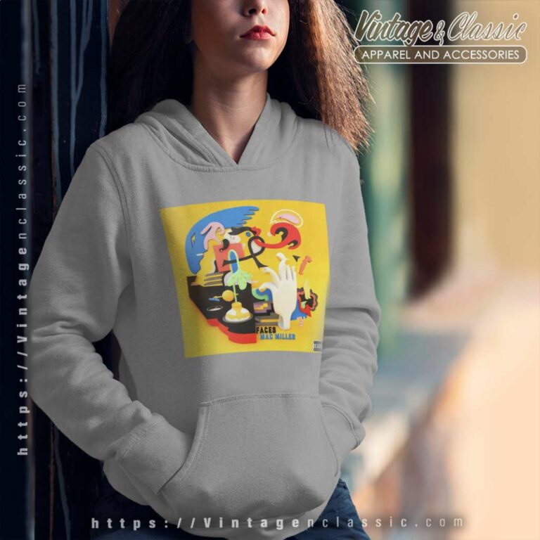 Mac Miller Faces Adult Hoodie Mac Miller Faces Adult Hoodie