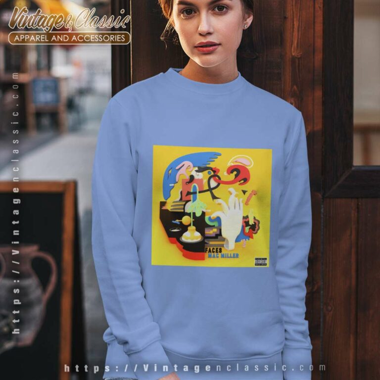 Mac Miller Faces Adult Sweatshirt Mac Miller Faces Adult Sweatshirt