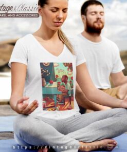 Mac Miller Playing Piano V Neck TShirt