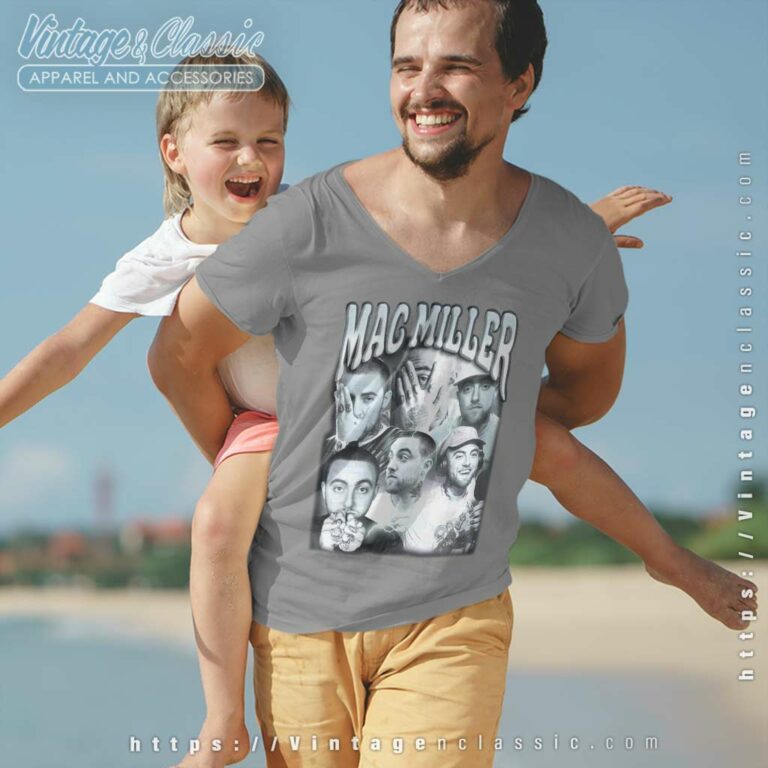 Mac Miller The Evolution V Neck TShirt Mac Miller The Evolution V Neck TShirt