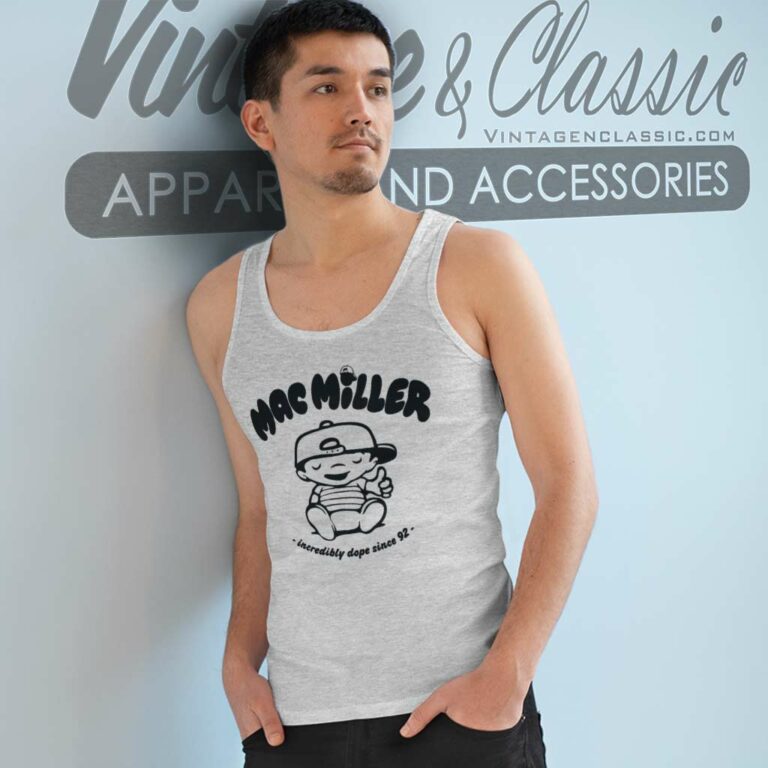 Mac Miller Thumbs Up Baby Tank Top Racerback Mac Miller Thumbs Up Baby Tank Top Racerback