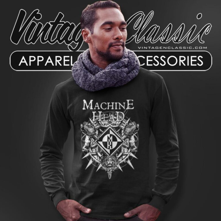 Machine Head Lion Crest Long Sleeve Tee Machine Head Lion Crest Long Sleeve Tee