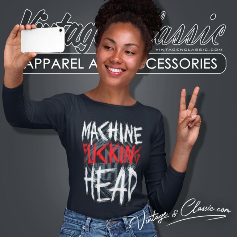Machine Head Shirt Bang Your Head Long Sleeve Tee Machine Head Shirt Bang Your Head Long Sleeve Tee