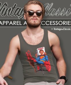 Mad Magazine Superman Tank Top Racerback