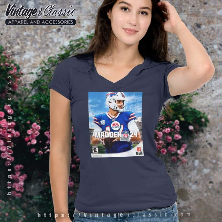 Madden 24 Cover V Neck TShirt Madden 24 Cover V Neck TShirt