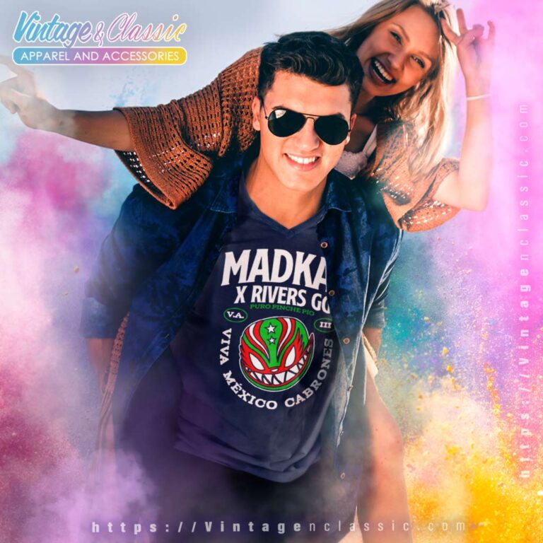 Madkat X Rivers Gg Puro Pinche Pio V Neck TShirt Madkat X Rivers Gg Puro Pinche Pio V Neck TShirt