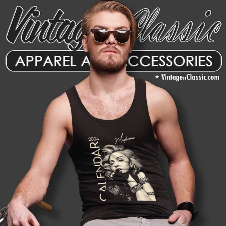 Madonna 2024 Four Decades Tour Tank Top Racerback Madonna 2024 Four Decades Tour Tank Top Racerback