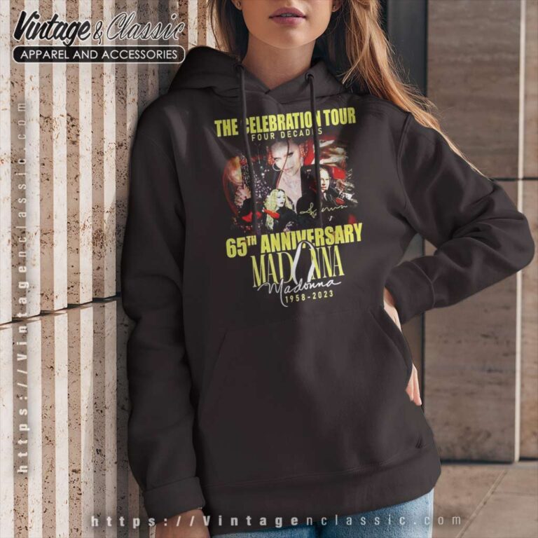 Madonna Four Decades The Celebration Tour Hoodie Madonna Four Decades The Celebration Tour Hoodie