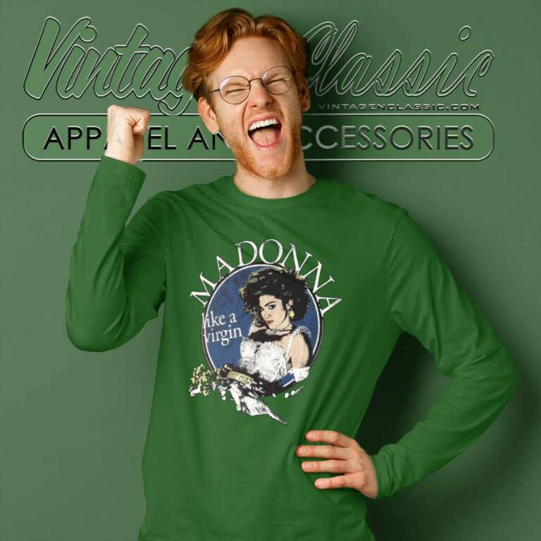 Madonna Like A Virgin Long Sleeve Tee Madonna Like A Virgin Long Sleeve Tee